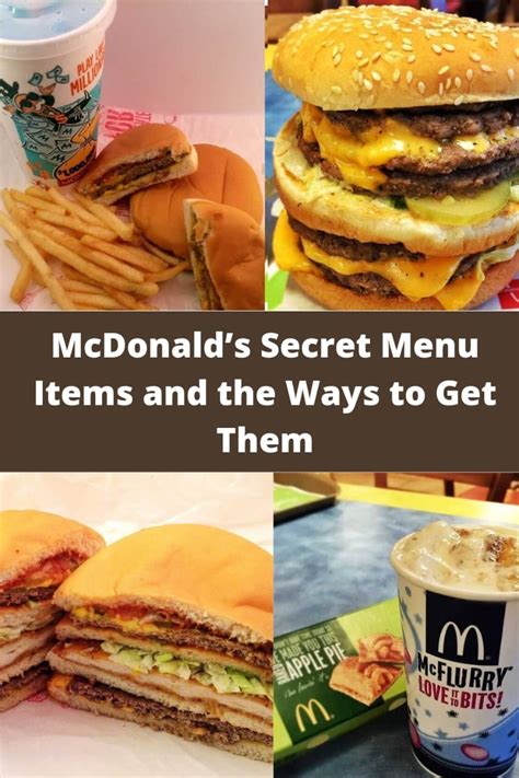 mcdonald's secret menu 2022|mcdonald's secret food menu.